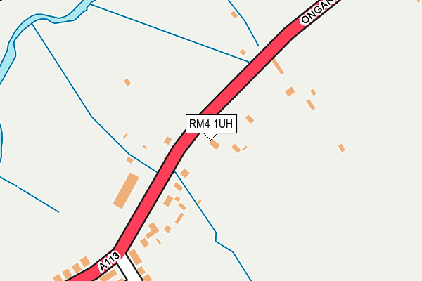 RM4 1UH map - OS OpenMap – Local (Ordnance Survey)