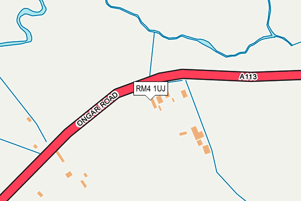 RM4 1UJ map - OS OpenMap – Local (Ordnance Survey)
