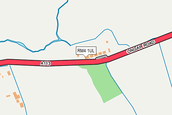 RM4 1UL map - OS OpenMap – Local (Ordnance Survey)