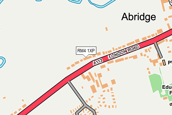 RM4 1XP map - OS OpenMap – Local (Ordnance Survey)