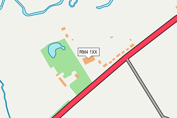 RM4 1XX map - OS OpenMap – Local (Ordnance Survey)