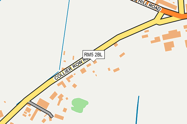 RM5 2BL map - OS OpenMap – Local (Ordnance Survey)