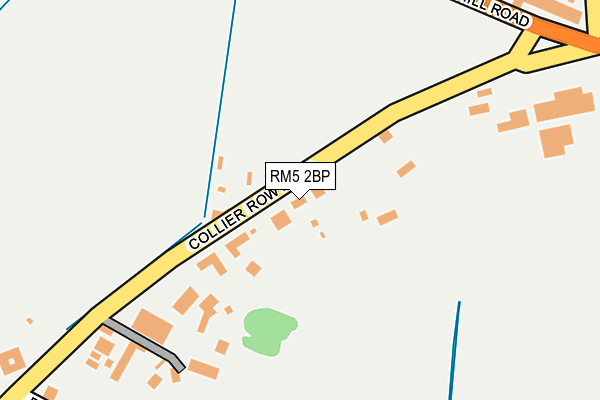 RM5 2BP map - OS OpenMap – Local (Ordnance Survey)