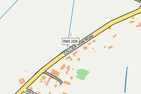 RM5 2DB map - OS OpenMap – Local (Ordnance Survey)