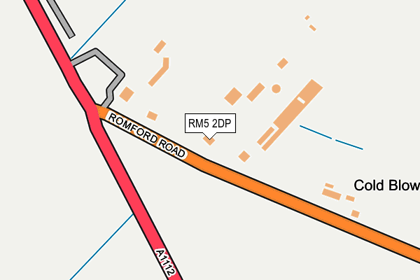 RM5 2DP map - OS OpenMap – Local (Ordnance Survey)