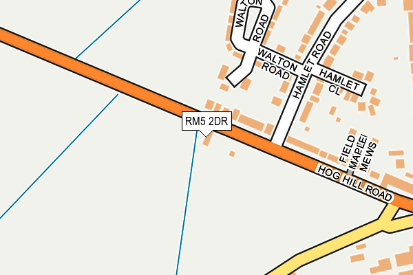 RM5 2DR map - OS OpenMap – Local (Ordnance Survey)