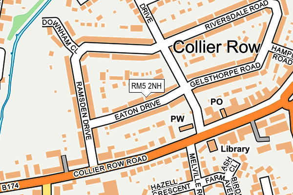 RM5 2NH map - OS OpenMap – Local (Ordnance Survey)