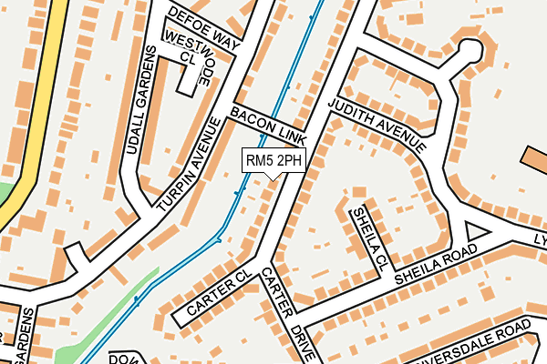 RM5 2PH map - OS OpenMap – Local (Ordnance Survey)