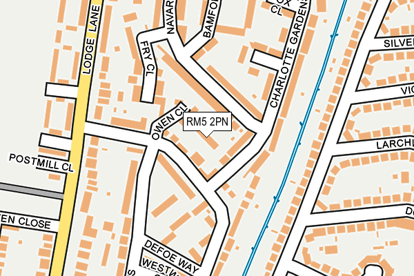 RM5 2PN map - OS OpenMap – Local (Ordnance Survey)