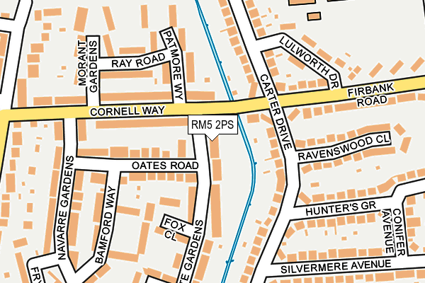 RM5 2PS map - OS OpenMap – Local (Ordnance Survey)