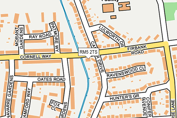 RM5 2TS map - OS OpenMap – Local (Ordnance Survey)