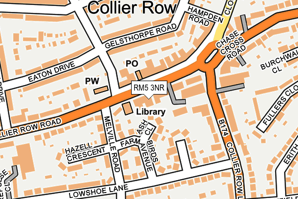 RM5 3NR map - OS OpenMap – Local (Ordnance Survey)