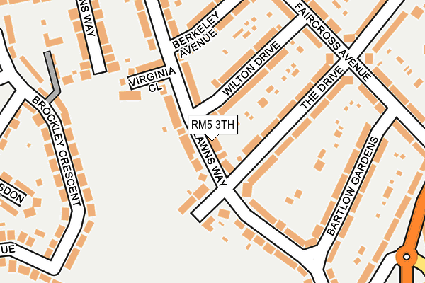 RM5 3TH map - OS OpenMap – Local (Ordnance Survey)