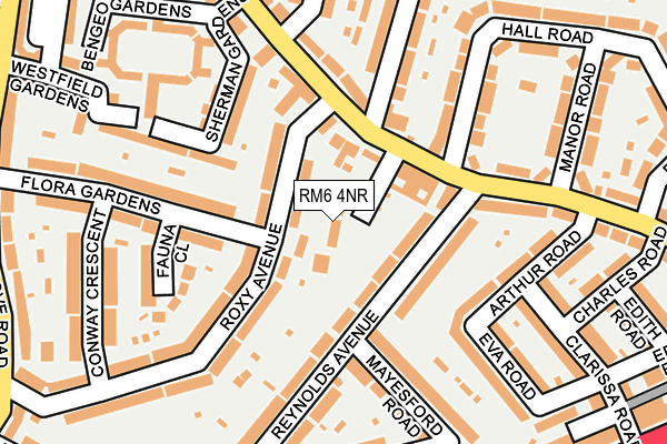RM6 4NR map - OS OpenMap – Local (Ordnance Survey)