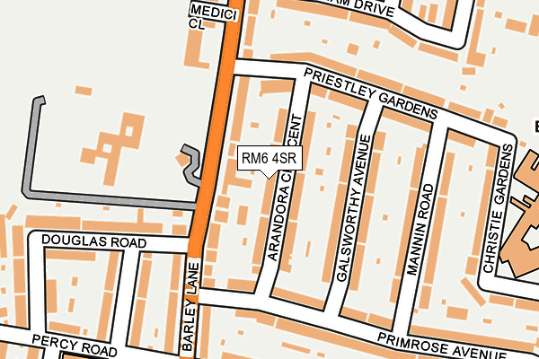 RM6 4SR map - OS OpenMap – Local (Ordnance Survey)