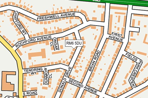 RM6 5DU map - OS OpenMap – Local (Ordnance Survey)