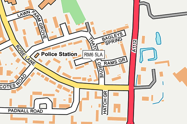 RM6 5LA map - OS OpenMap – Local (Ordnance Survey)