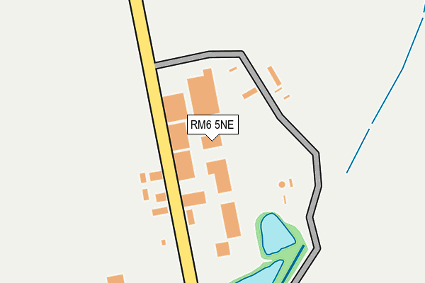 RM6 5NE map - OS OpenMap – Local (Ordnance Survey)