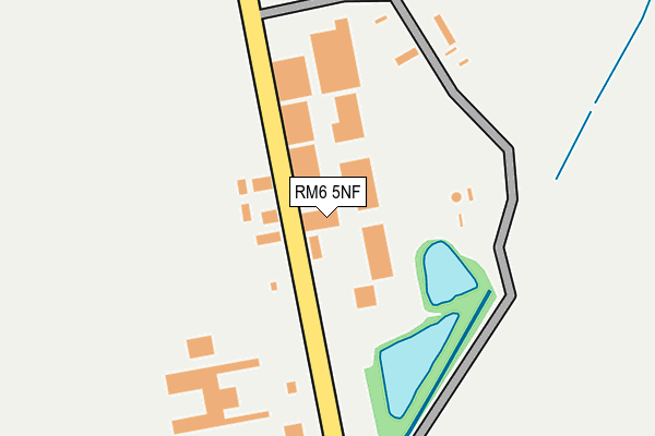 RM6 5NF map - OS OpenMap – Local (Ordnance Survey)