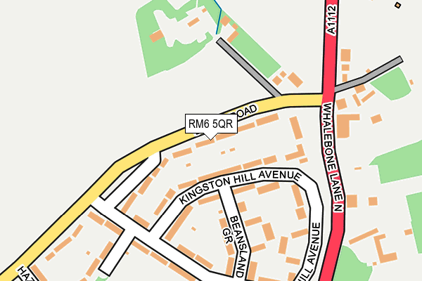 RM6 5QR map - OS OpenMap – Local (Ordnance Survey)