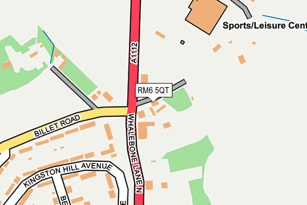 RM6 5QT map - OS OpenMap – Local (Ordnance Survey)