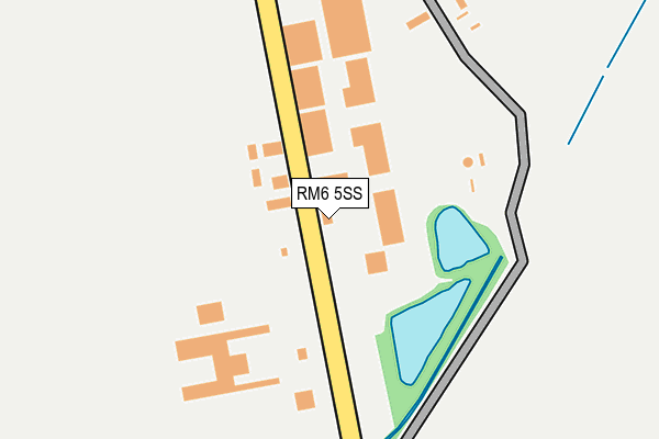 RM6 5SS map - OS OpenMap – Local (Ordnance Survey)