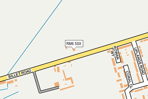 RM6 5SX map - OS OpenMap – Local (Ordnance Survey)