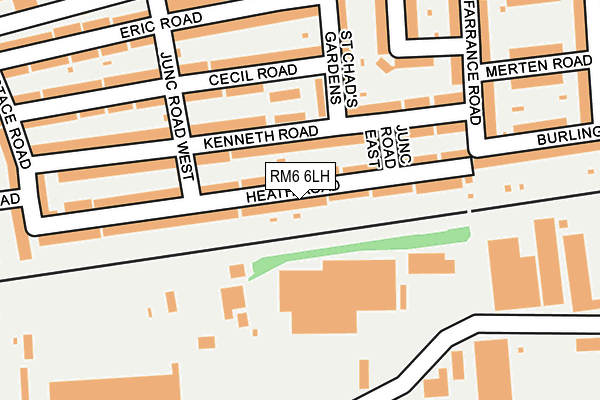 RM6 6LH map - OS OpenMap – Local (Ordnance Survey)