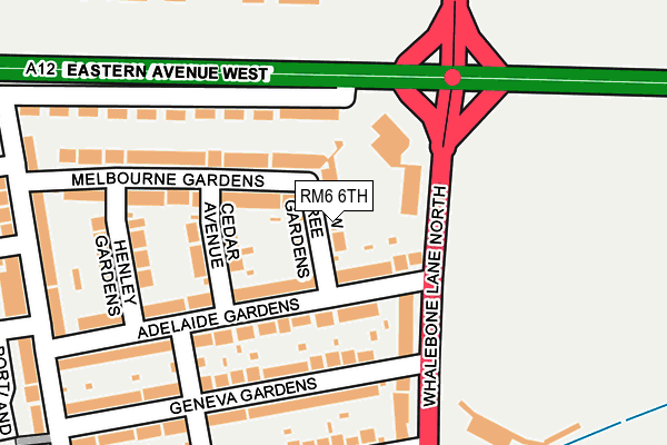 RM6 6TH map - OS OpenMap – Local (Ordnance Survey)