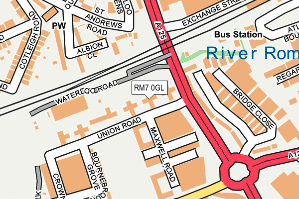 RM7 0GL map - OS OpenMap – Local (Ordnance Survey)