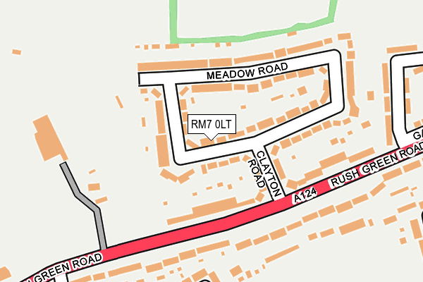 RM7 0LT map - OS OpenMap – Local (Ordnance Survey)