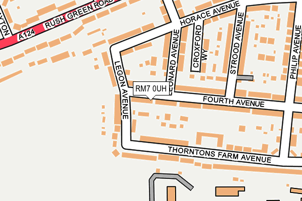 RM7 0UH map - OS OpenMap – Local (Ordnance Survey)