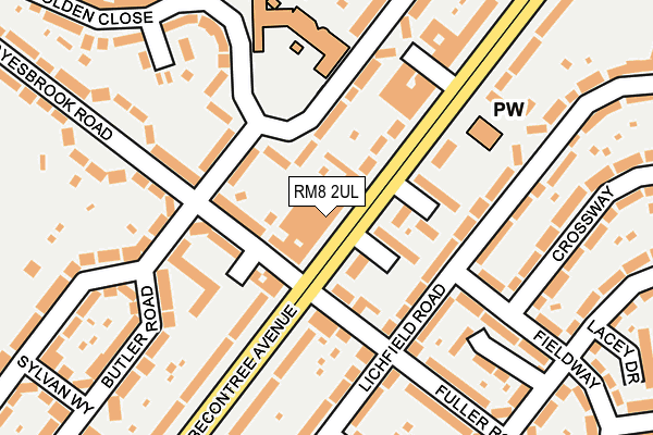 Map of LONDONACADEMYOFBEAUTYTHERAPY LTD at local scale