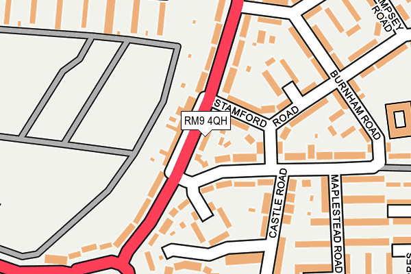 RM9 4QH map - OS OpenMap – Local (Ordnance Survey)