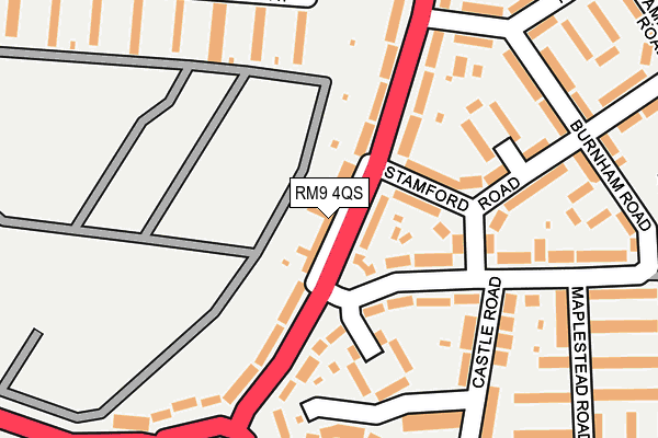 RM9 4QS map - OS OpenMap – Local (Ordnance Survey)
