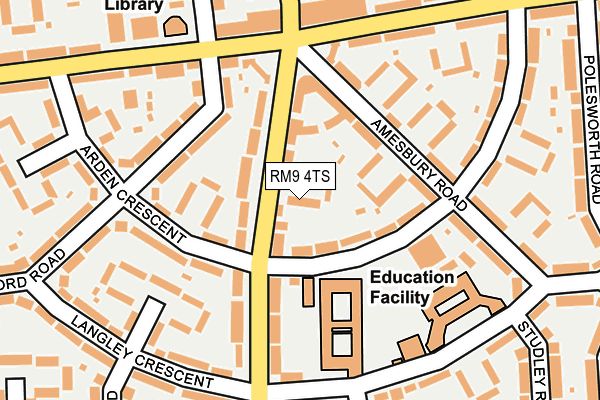 RM9 4TS map - OS OpenMap – Local (Ordnance Survey)