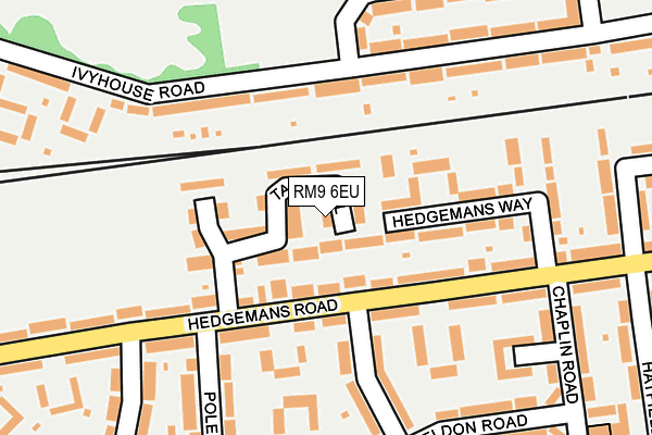 RM9 6EU map - OS OpenMap – Local (Ordnance Survey)