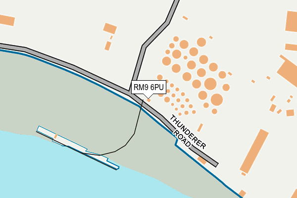 RM9 6PU map - OS OpenMap – Local (Ordnance Survey)