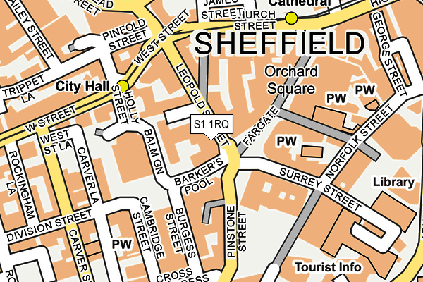 S1 1RQ map - OS OpenMap – Local (Ordnance Survey)