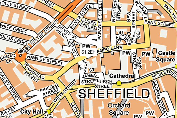S1 2EH map - OS OpenMap – Local (Ordnance Survey)