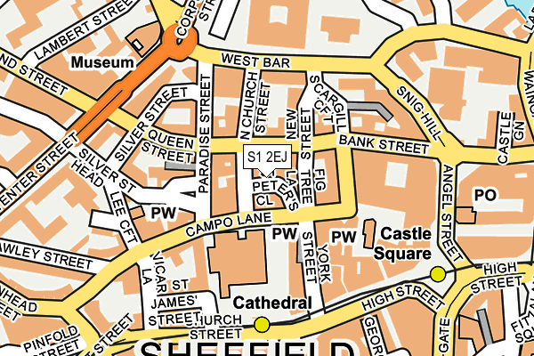 S1 2EJ map - OS OpenMap – Local (Ordnance Survey)