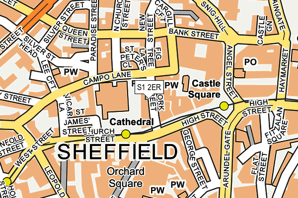 S1 2ER map - OS OpenMap – Local (Ordnance Survey)