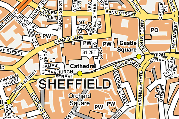 S1 2ET map - OS OpenMap – Local (Ordnance Survey)