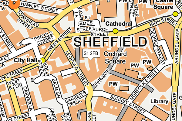 S1 2FB map - OS OpenMap – Local (Ordnance Survey)