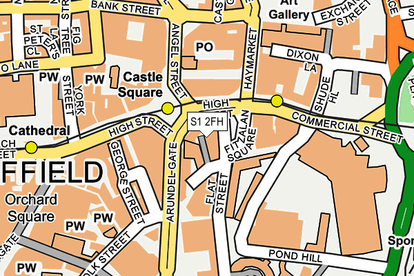 S1 2FH map - OS OpenMap – Local (Ordnance Survey)