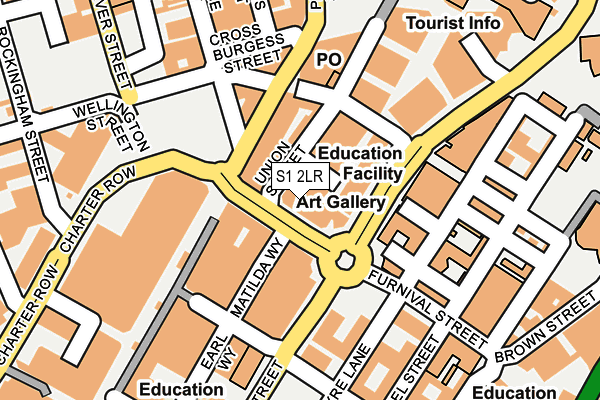 S1 2LR map - OS OpenMap – Local (Ordnance Survey)