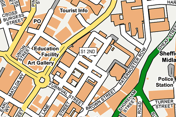 S1 2ND map - OS OpenMap – Local (Ordnance Survey)