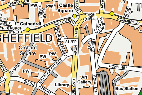 S1 2PP map - OS OpenMap – Local (Ordnance Survey)