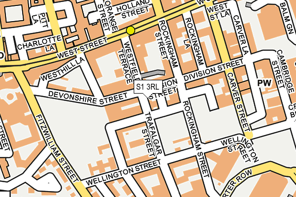 S1 3RL map - OS OpenMap – Local (Ordnance Survey)