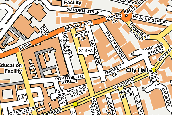 S1 4EA map - OS OpenMap – Local (Ordnance Survey)